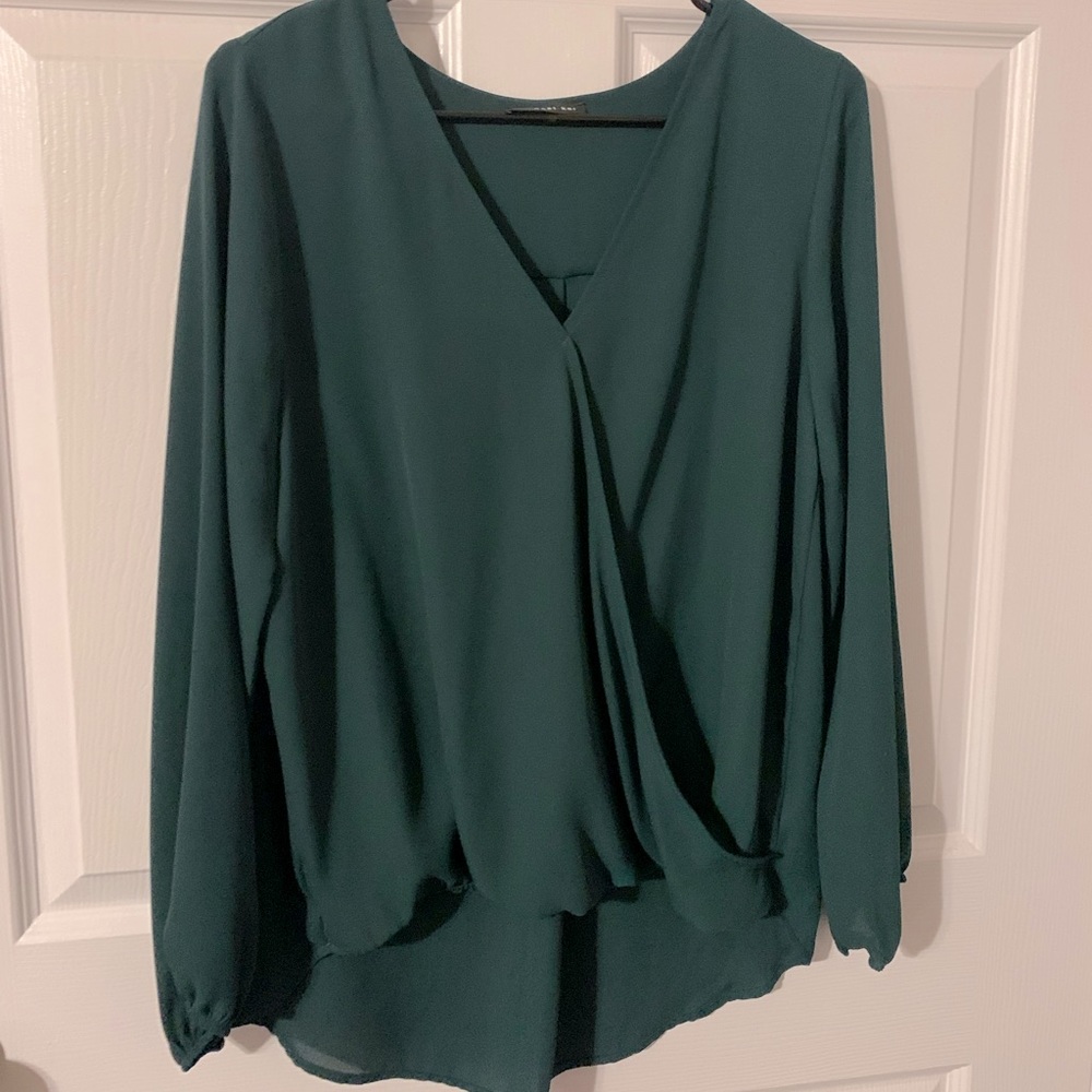 Forrest Green blouse. Brand West Kel